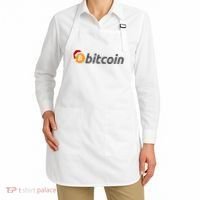 Bitcoin With Christmas Hat Funny Bitcoin With Santa Hat Funny Bitcoin Crypto Apron thumb 2