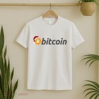 Bitcoin With Christmas Hat Funny Bitcoin With Santa Hat Funny Bitcoin Crypto T-Shirt thumb 2