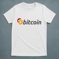 Bitcoin With Christmas Hat Funny Bitcoin With Santa Hat Funny Bitcoin Crypto T-Shirt thumb 5