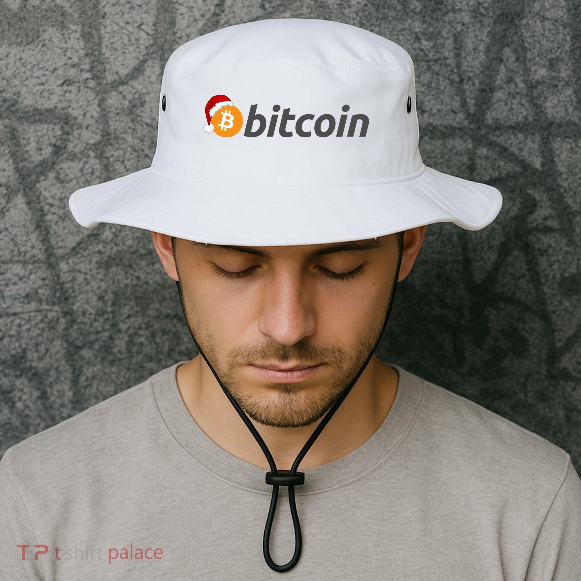 Bitcoin With Christmas Hat Funny Bitcoin With Santa Hat Funny Bitcoin Crypto Bucket Hat