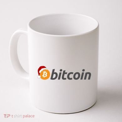 Bitcoin With Christmas Hat Funny Bitcoin With Santa Hat Funny Bitcoin Crypto Coffee Mug