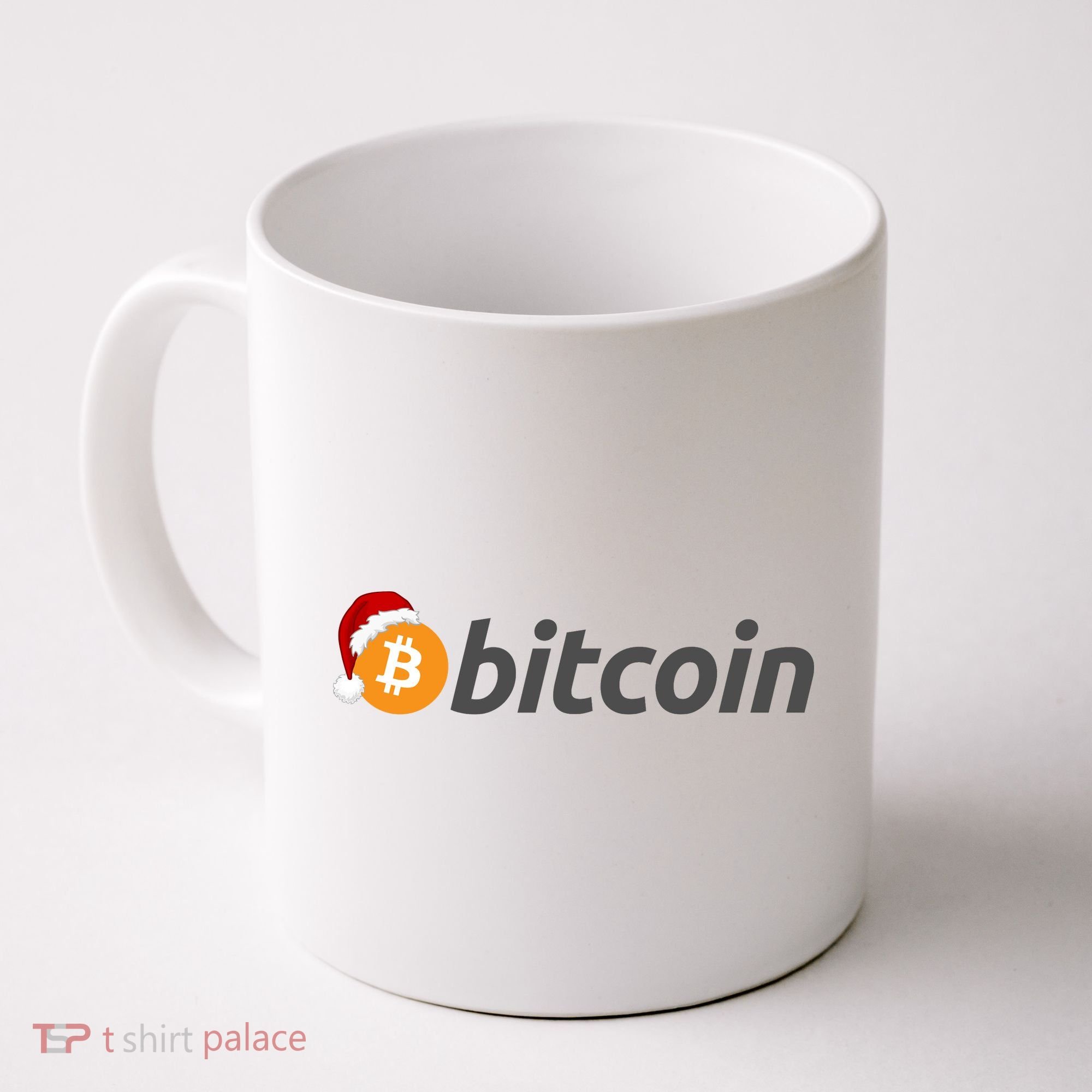 Bitcoin With Christmas Hat Funny Bitcoin With Santa Hat Funny Bitcoin Crypto Coffee Mug