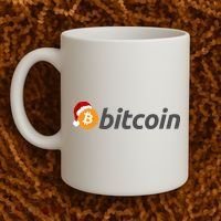 Bitcoin With Christmas Hat Funny Bitcoin With Santa Hat Funny Bitcoin Crypto Coffee Mug thumb 2
