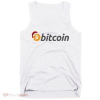 Bitcoin With Christmas Hat Funny Bitcoin With Santa Hat Funny Bitcoin Crypto Tank Top thumb 0