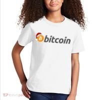Bitcoin With Christmas Hat Funny Bitcoin With Santa Hat Funny Bitcoin Crypto Kids T-Shirt thumb 2