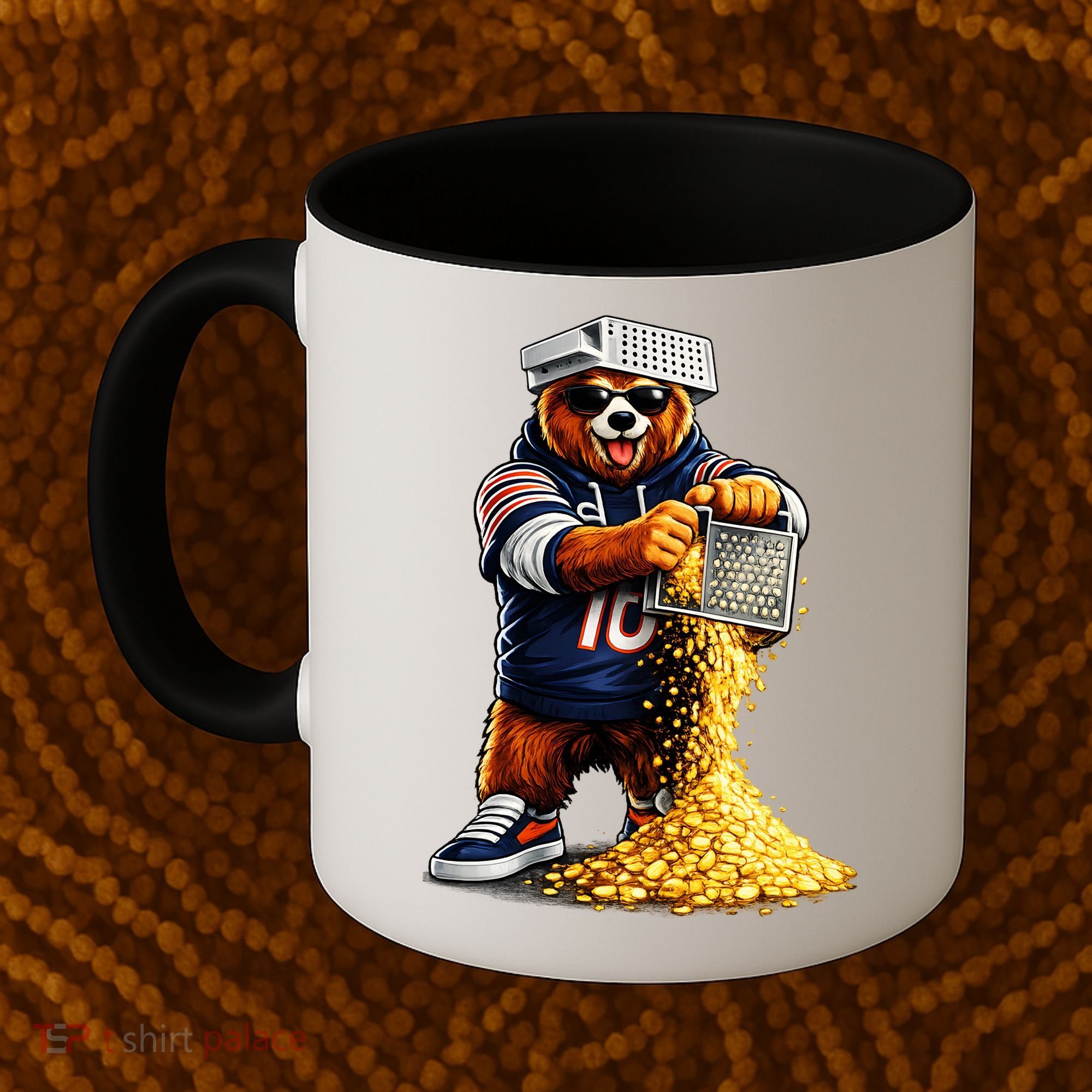 Bear With Cheese Grater Coffee Mug