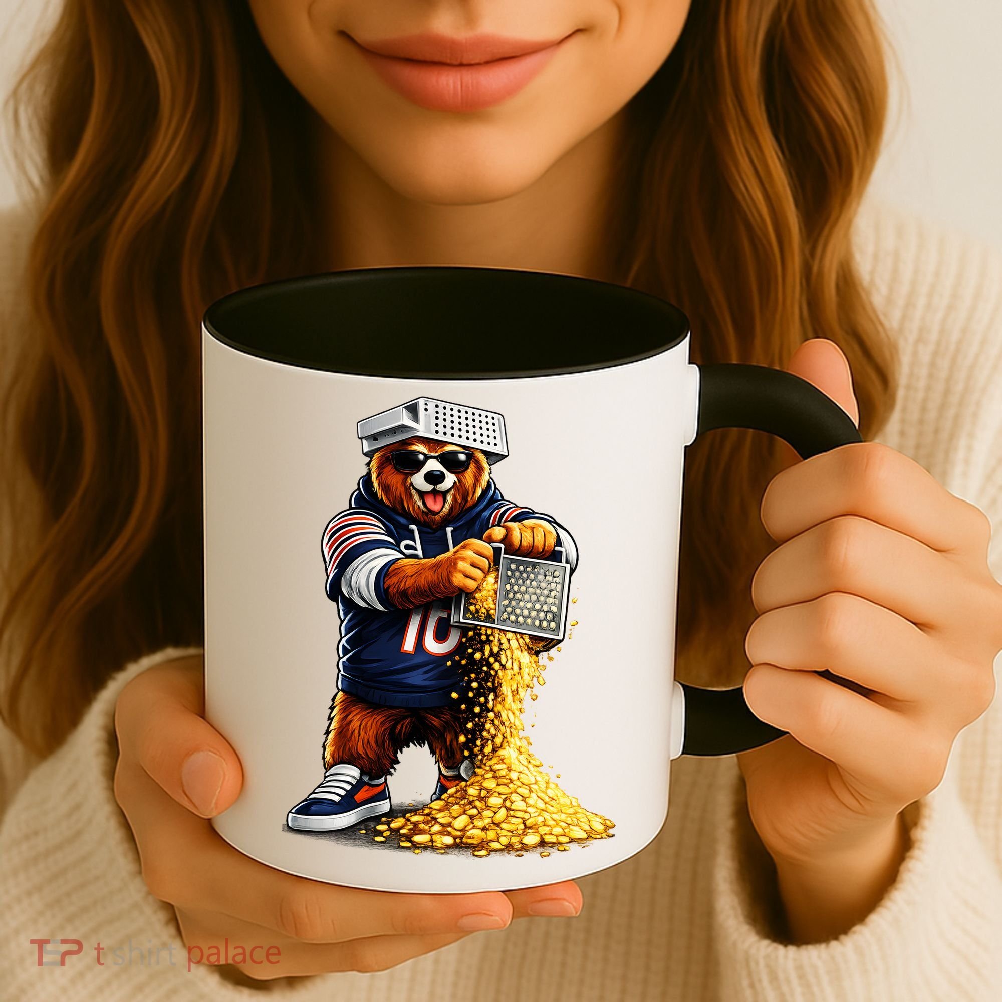 Bear With Cheese Grater Coffee Mug
