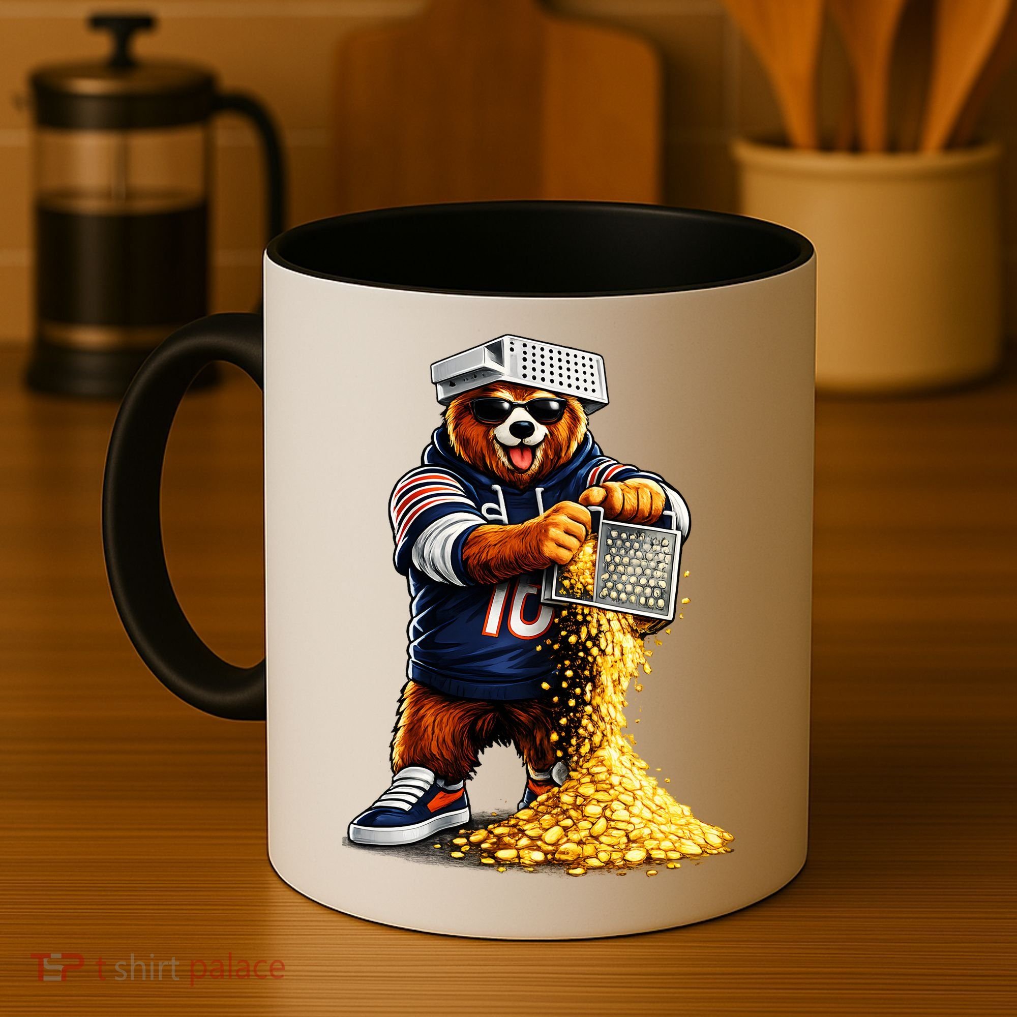 Bear With Cheese Grater Coffee Mug
