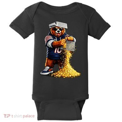 Bear With Cheese Grater Baby Bodysuit