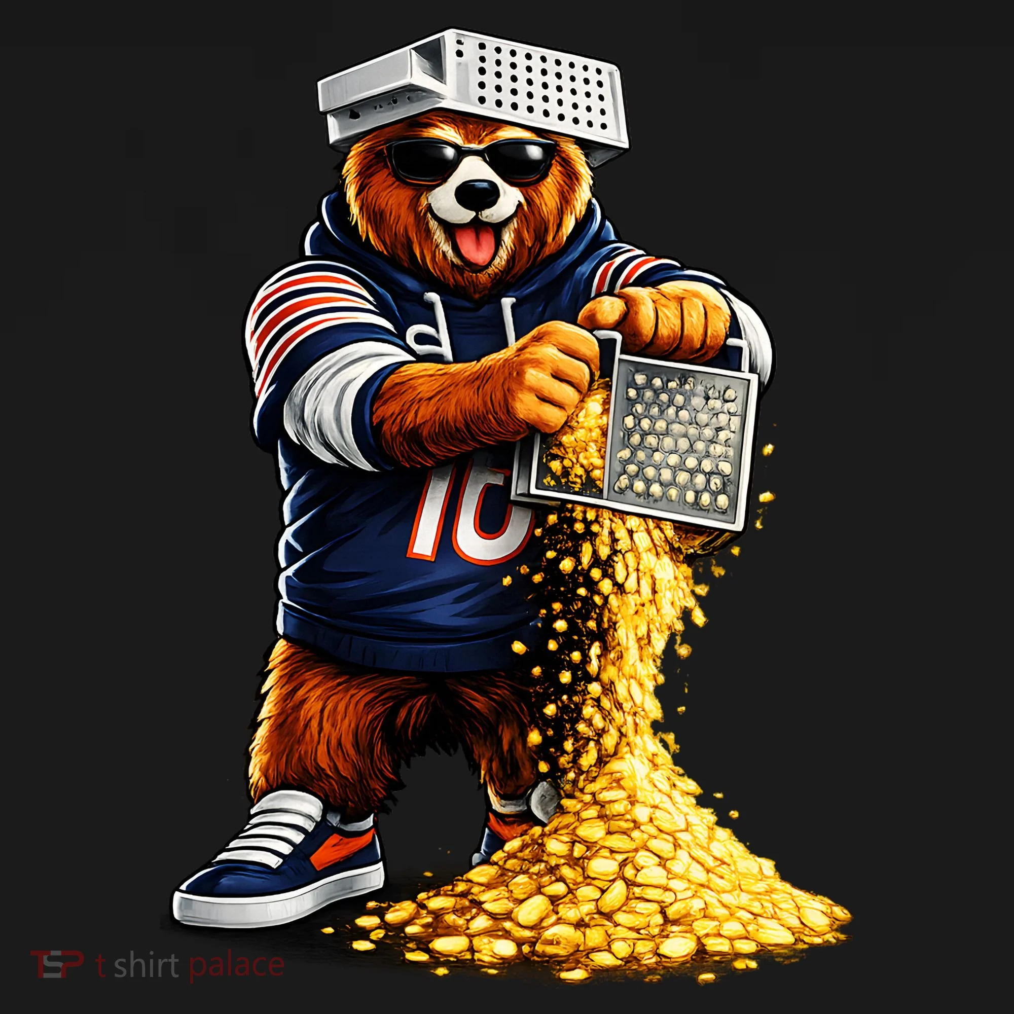 Bear With Cheese Grater Baby Bodysuit