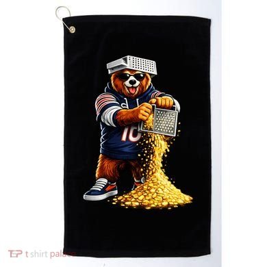 Bear With Cheese Grater Golf Towel