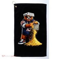 Bear With Cheese Grater Golf Towel thumb 0