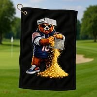 Bear With Cheese Grater Golf Towel thumb 1