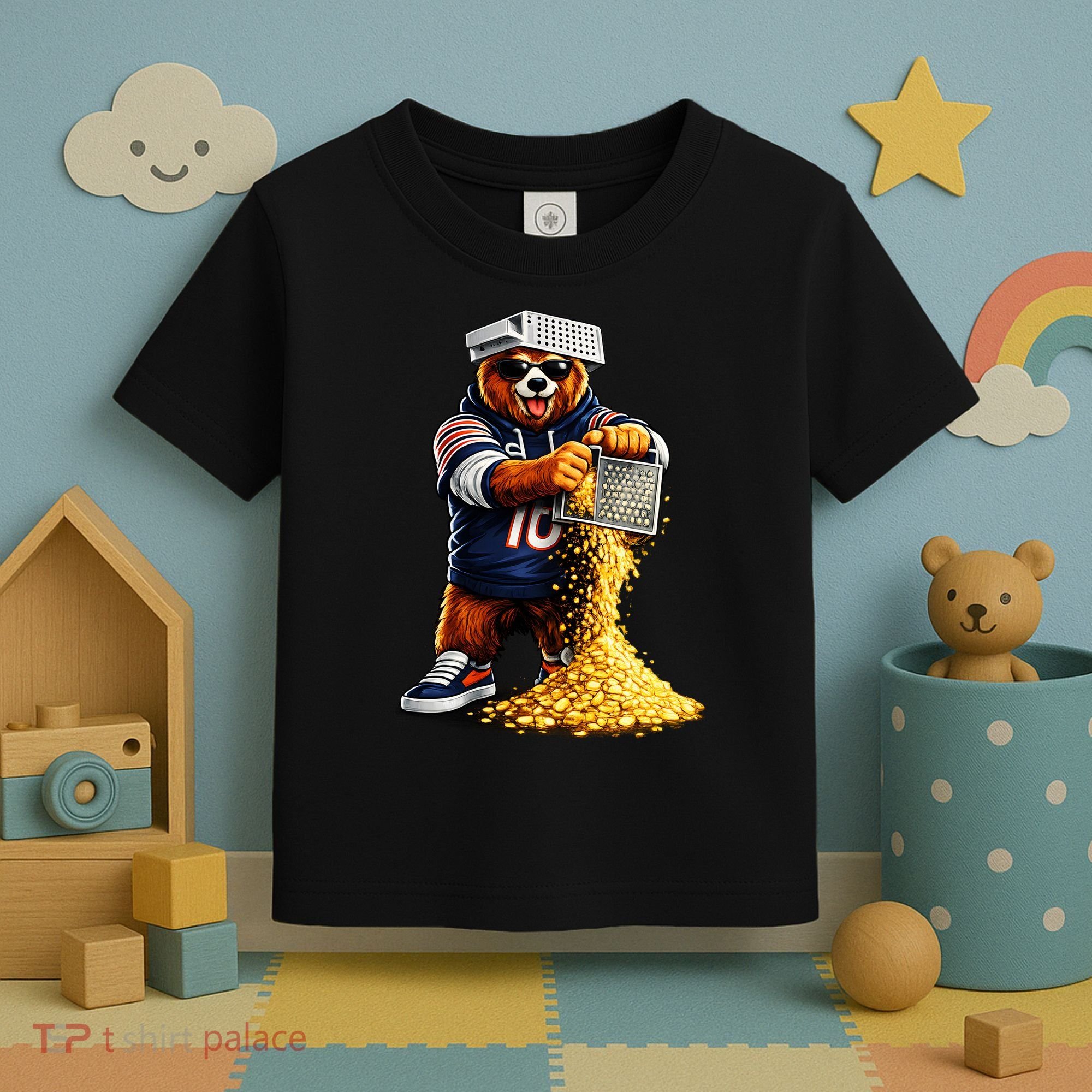 Bear With Cheese Grater Toddler T-Shirt