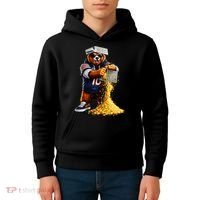 Bear With Cheese Grater Kids Hoodie thumb 4
