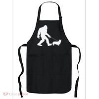 Bigfoot Walking Corgi Dog Funny Gift Apron thumb 0