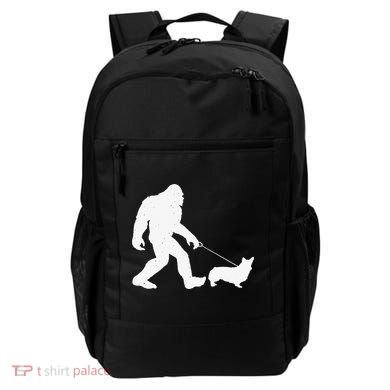 Bigfoot Walking Corgi Dog Funny Gift Backpack