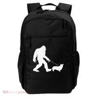 Bigfoot Walking Corgi Dog Funny Gift Backpack thumb 0