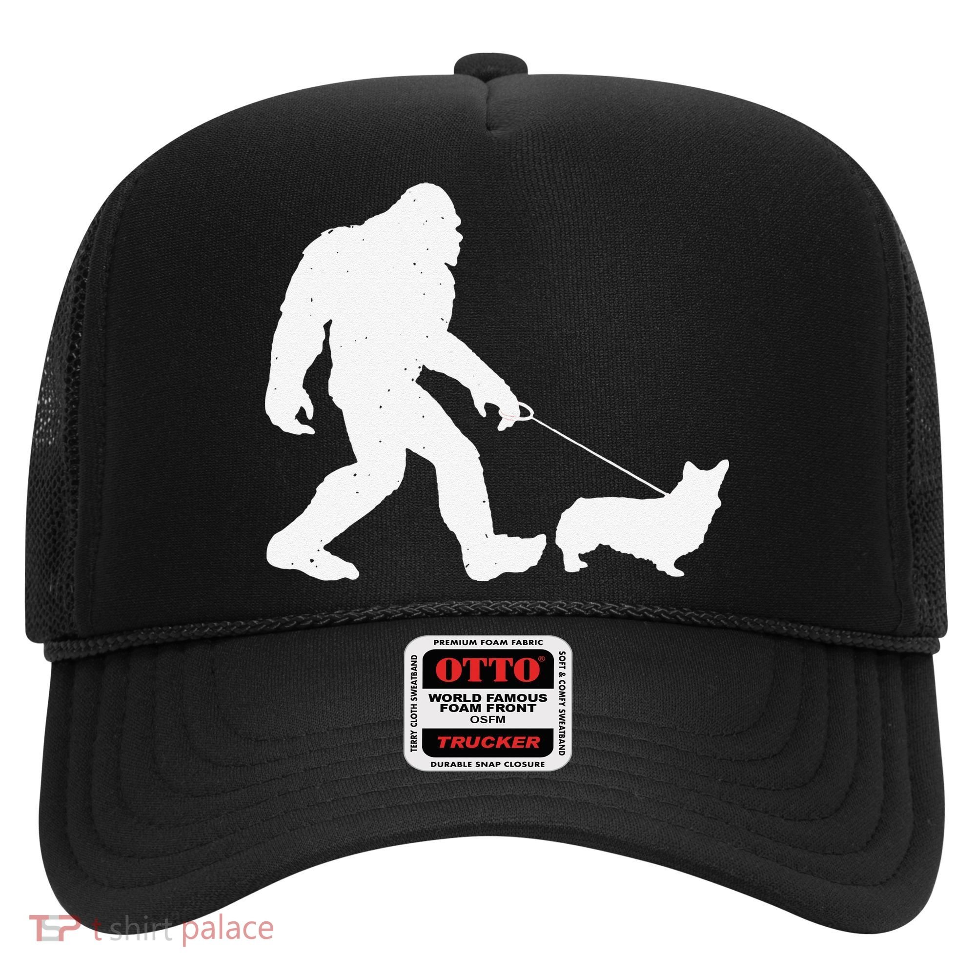 Bigfoot Walking Corgi Dog Funny Gift Hat