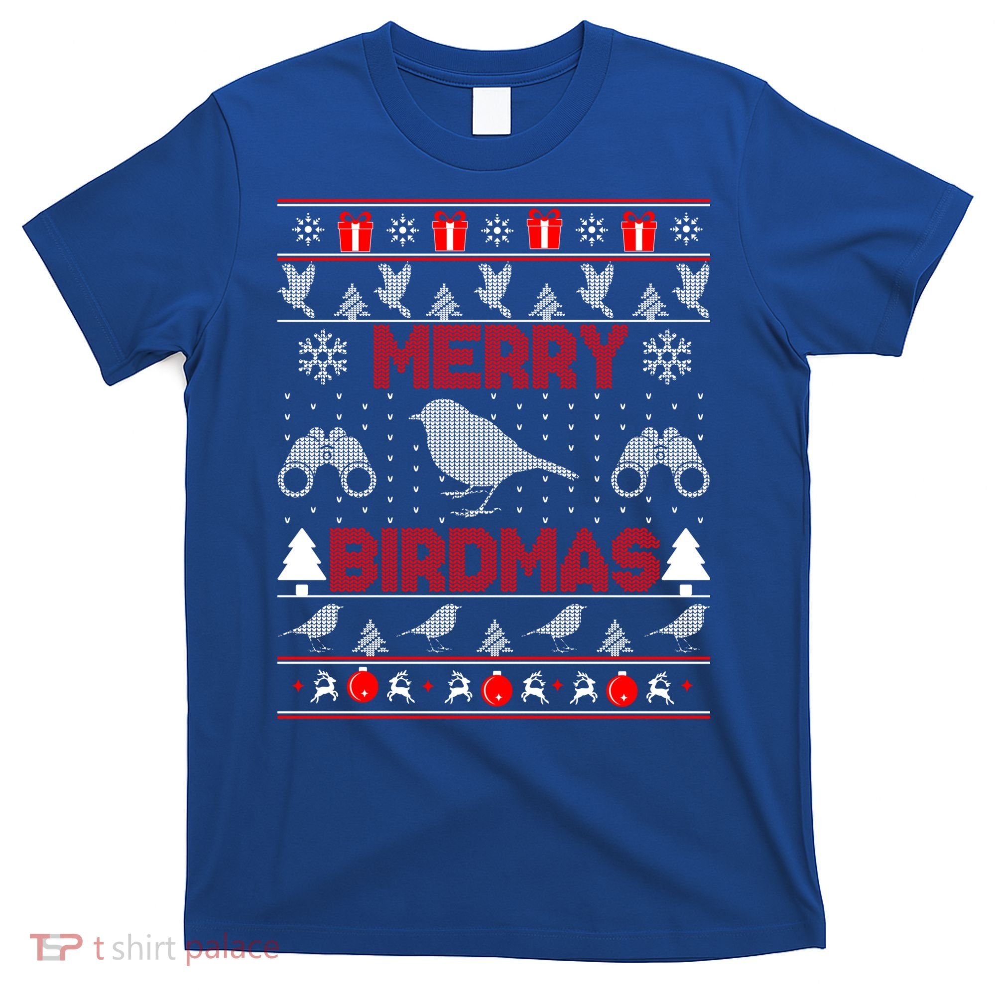 Bird Watching Christmas Birding Merry Birdmas Ugly Sweater Gift T-Shirt