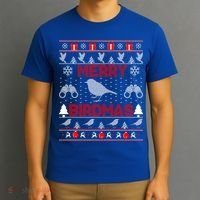 Bird Watching Christmas Birding Merry Birdmas Ugly Sweater Gift T-Shirt thumb 3