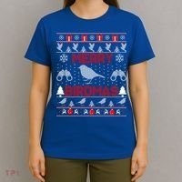 Bird Watching Christmas Birding Merry Birdmas Ugly Sweater Gift T-Shirt thumb 4