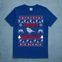 Bird Watching Christmas Birding Merry Birdmas Ugly Sweater Gift T-Shirt thumb 5