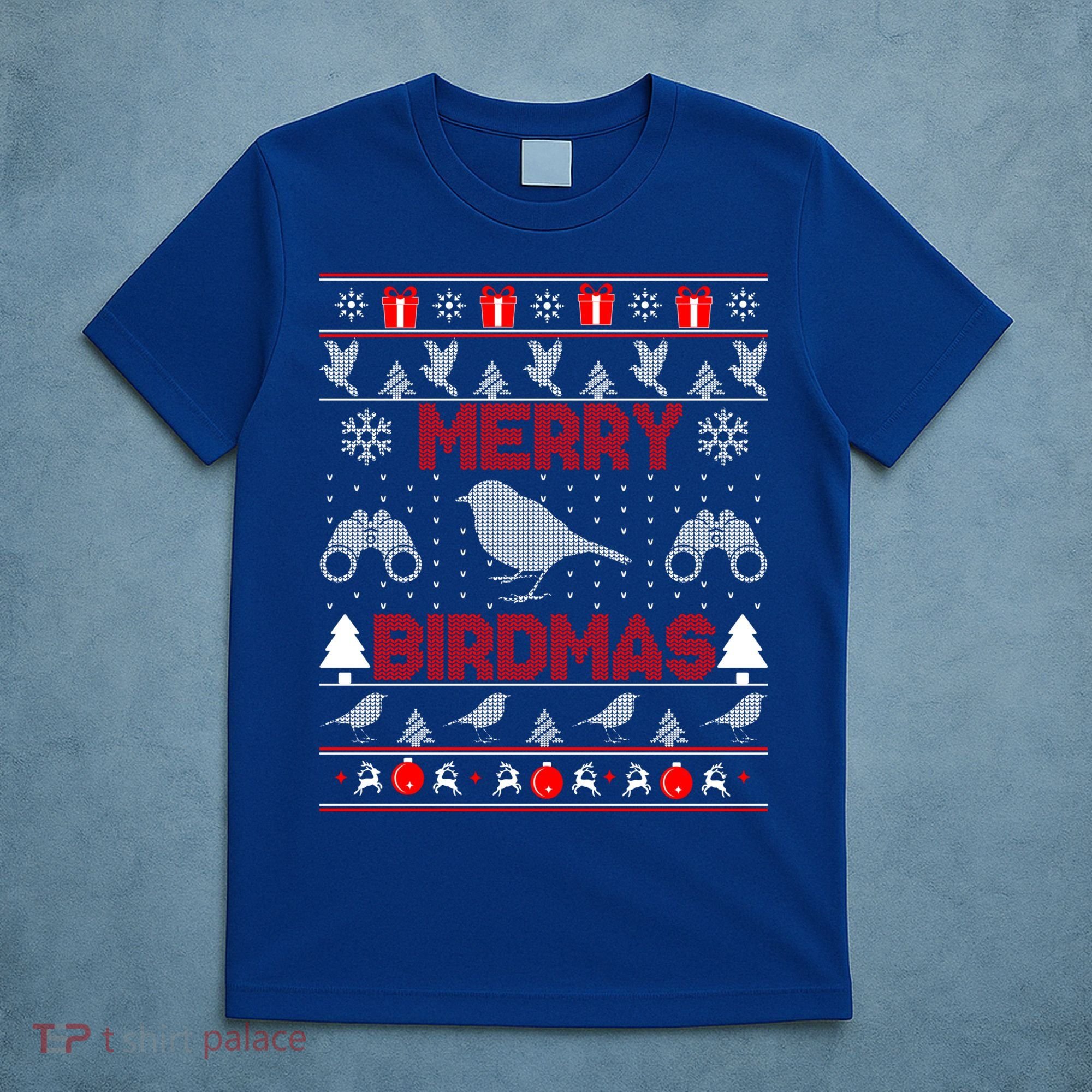 Bird Watching Christmas Birding Merry Birdmas Ugly Sweater Gift T-Shirt