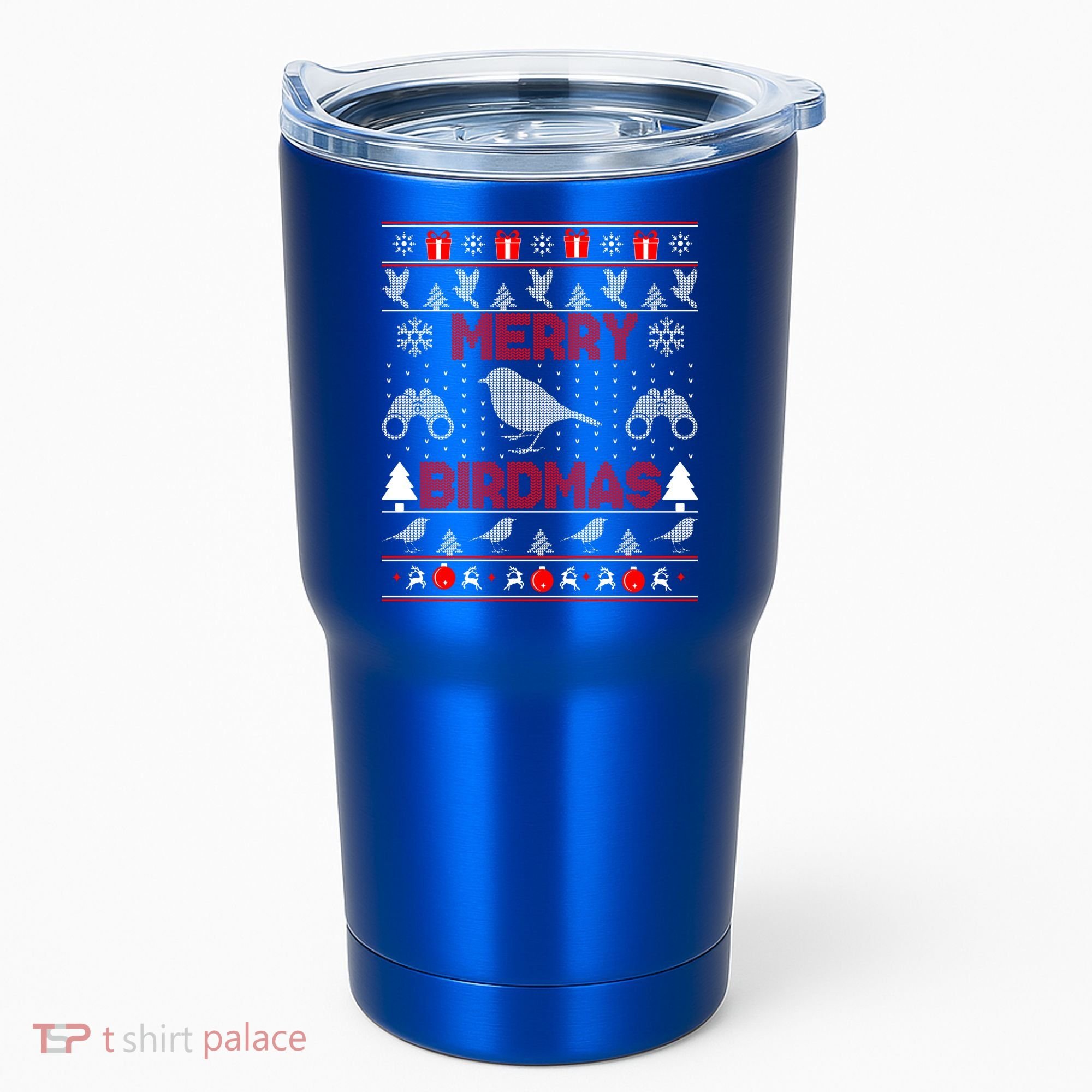 Bird Watching Christmas Birding Merry Birdmas Ugly Sweater Gift Tumbler
