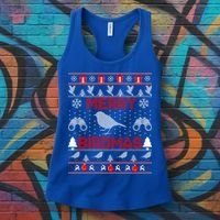 Bird Watching Christmas Birding Merry Birdmas Ugly Sweater Gift Women's Tank Top thumb 3