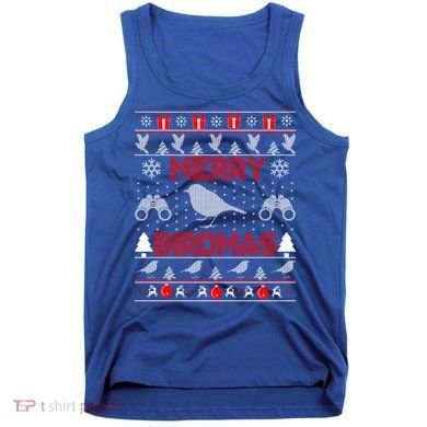Bird Watching Christmas Birding Merry Birdmas Ugly Sweater Gift Tank Top