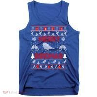 Bird Watching Christmas Birding Merry Birdmas Ugly Sweater Gift Tank Top thumb 0