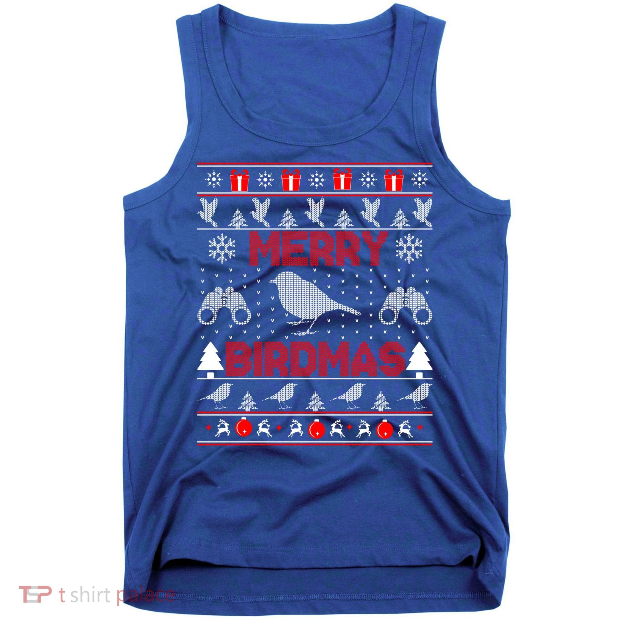 Bird Watching Christmas Birding Merry Birdmas Ugly Sweater Gift Tank Top