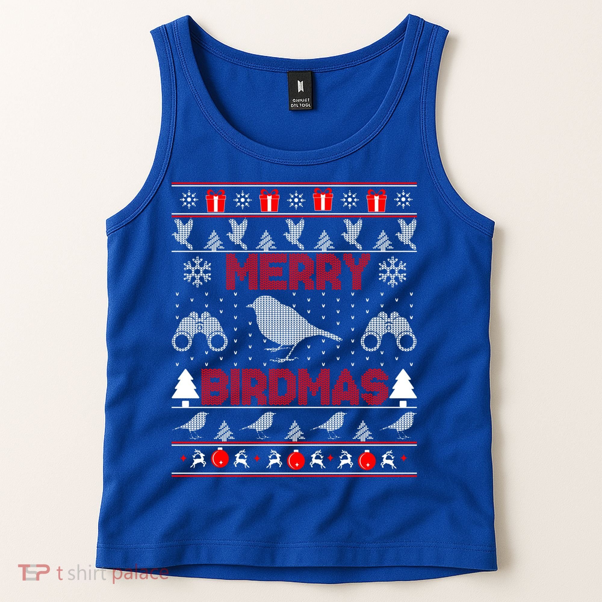 Bird Watching Christmas Birding Merry Birdmas Ugly Sweater Gift Tank Top