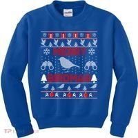 Bird Watching Christmas Birding Merry Birdmas Ugly Sweater Gift Kids Sweatshirt thumb 0