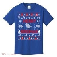 Bird Watching Christmas Birding Merry Birdmas Ugly Sweater Gift Kids T-Shirt thumb 0