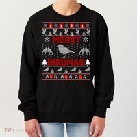 Bird Watching Christmas Birding Merry Birdmas Ugly Sweater Women's Sweatshirt thumb 0
