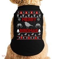 Bird Watching Christmas Birding Merry Birdmas Ugly Sweater Doggie Tank thumb 0