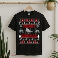 Bird Watching Christmas Birding Merry Birdmas Ugly Sweater T-Shirt thumb 2