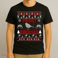 Bird Watching Christmas Birding Merry Birdmas Ugly Sweater T-Shirt thumb 3