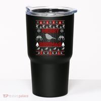 Bird Watching Christmas Birding Merry Birdmas Ugly Sweater Tumbler thumb 0
