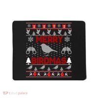 Bird Watching Christmas Birding Merry Birdmas Ugly Sweater Mousepad thumb 0