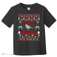Bird Watching Christmas Birding Merry Birdmas Ugly Sweater Toddler T-Shirt thumb 0