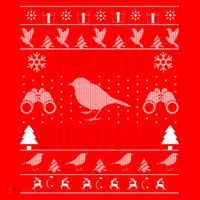 Bird Watching Christmas Birding Merry Birdmas Ugly Sweater Santa Hat thumb 1