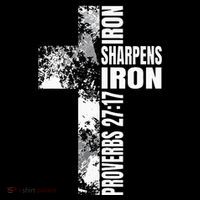 Black White Cross Iron Sharpens Iron Verse Christian Couples Toddler Hoodie thumb 2