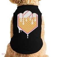 Baseball Waffle Cone Home Plate With Ice Cream Drip Doggie Tank thumb 0