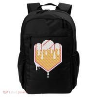 Baseball Waffle Cone Home Plate With Ice Cream Drip Backpack thumb 0