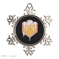 Baseball Waffle Cone Home Plate With Ice Cream Drip Ornament thumb 0