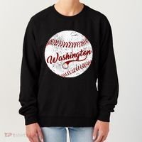 Baseball Washington Dc Team Love Baseball National Pastime Women's Sweatshirt thumb 0