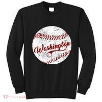 Baseball Washington Dc Team Love Baseball National Pastime Sweatshirt thumb 0